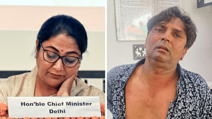Delhi CM Rekha Gupta was attacked by Sakariya Rajeshbhai Khimjibhai during a Jan Sunwai (public hearing) programme. | ANI/ Special Arrangement