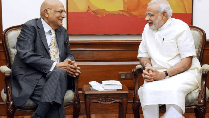 Lord Swraj Paul with PM Modi | X\@narendramodi