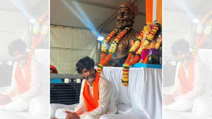 File photo of Maratha quota activist Manoj Jarange Patil | By special arrangement