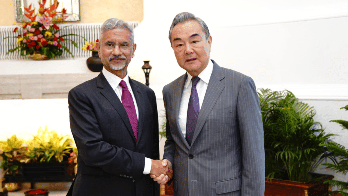 EAM S Jaishankar held a meeting with his Chinese counterpart Wang Yi in Delhi on Monday evening | X/@DrSJaishankar ·