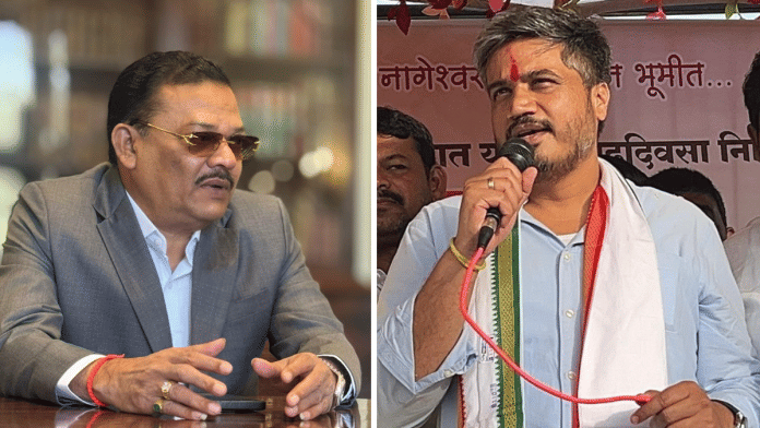 Maharashtra minister Sanjay Shirsat (left) is facing criticism from NCP (SP) MLA Rohit Pawar | X