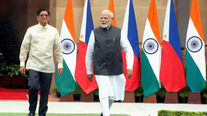 Prime Minister Narendra Modi with Philippines President Ferdinand R. Marcos Jr. at Hyderabad House in New Delhi | Praveen Jain/ThePrint