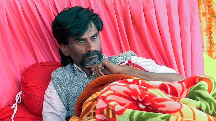 Maratha reservation activist Manoj Jarange-Patil during a hunger strike | File Photo | ANI