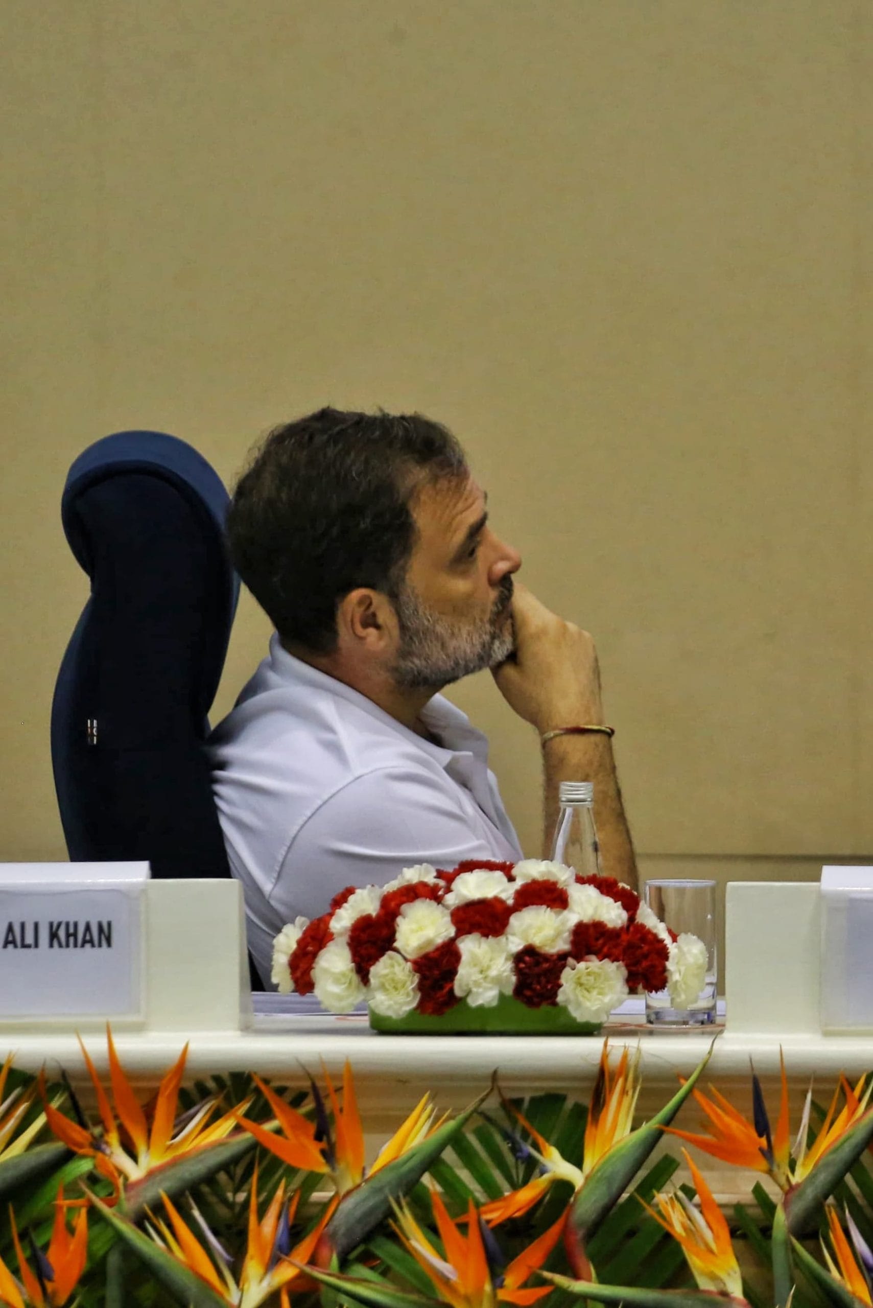 Rahul Gandhi at a Congress conclave on constitutional challenges in Delhi’s Vigyan Bhavan | Praveen Jain | ThePrint