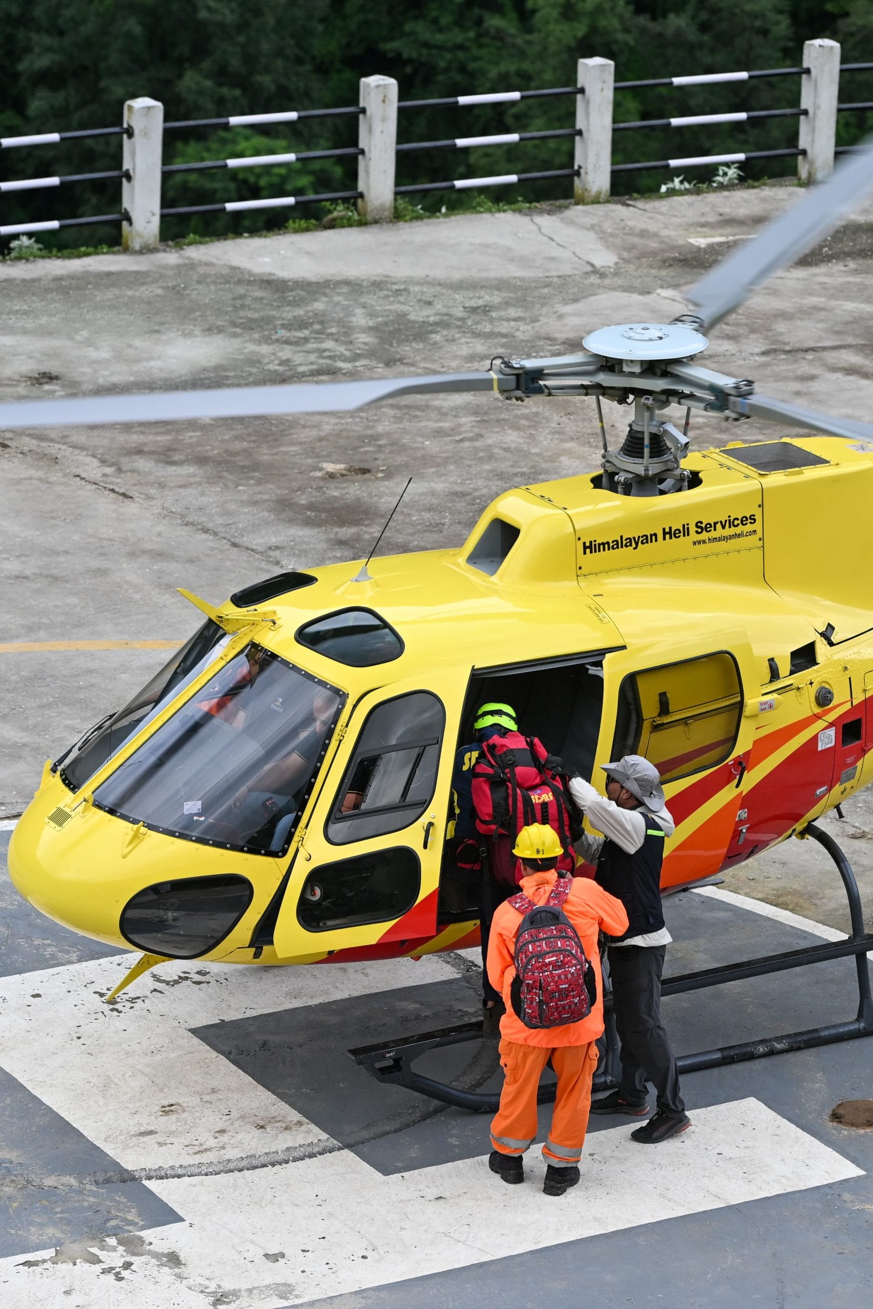 NDRF team uses helicopters to travel | Photo: Suraj Singh Bisht | ThePrint