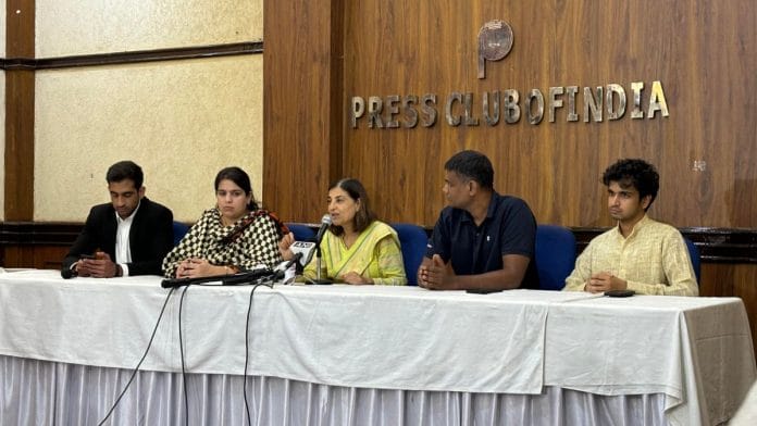 From left: Advocate Divyam Khera, Co-founder of Karan Puri Foundation Divya Puri, People for Animals trustee Ambika Shukla and Delhi Animal Welfare Board member Dr Asher R Jesudoss | Ojas Jaiswal | ThePrint