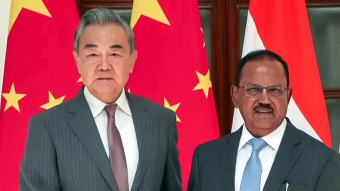 Wang Yi and Ajit Doval Tuesday | ANI