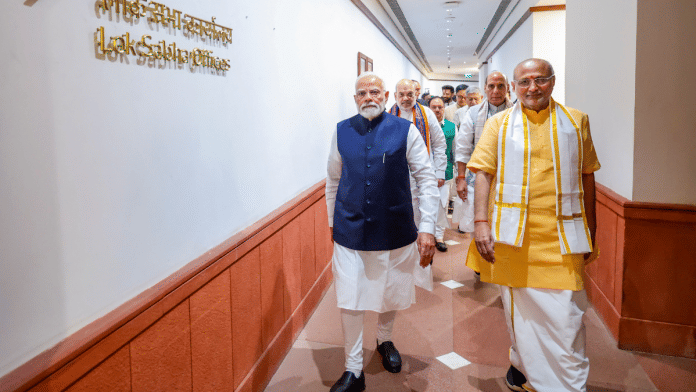 NDA candidate CP Radhakrishnan files nomination papers, 20 Aug 2025 | PTI