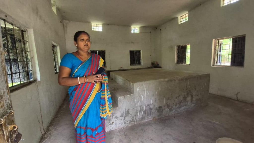 Santoshi Durga sanitation worker at the morgue