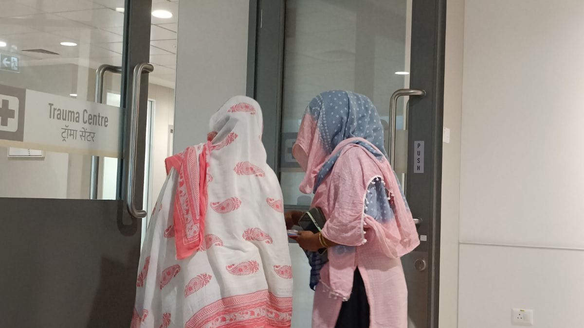 Jameel's family waited for their turn at Amrita Hospital earlier this month for treatment under Ayushman Bharat scheme | Photo: Krishan Murari/ThePrint