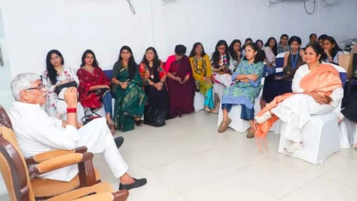 Union Tourism Minister Gajendra Singh Shekhawat at an interaction organised by the Women Journalist Welfare Trust in Delhi