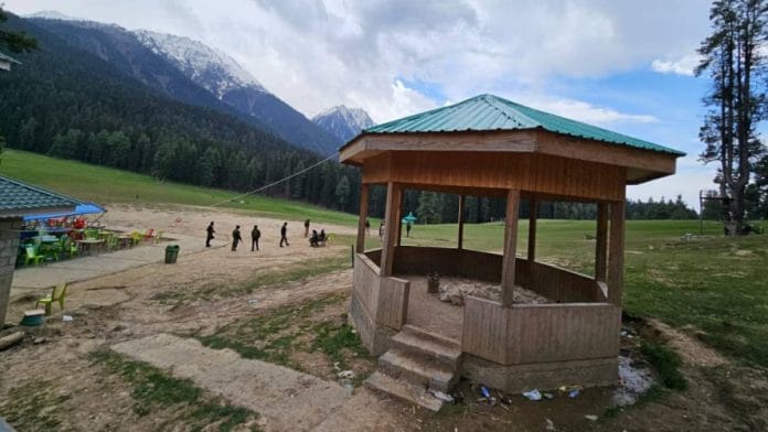 Baisaran valley in Pahalgam where terrorists killed 26 civilians on 22 April 2025 | ThePrint/Sajid Ali