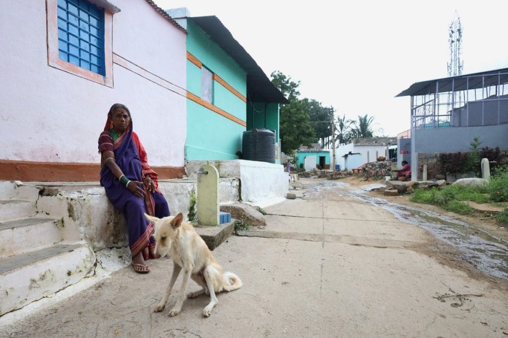 Pedamma with her dog