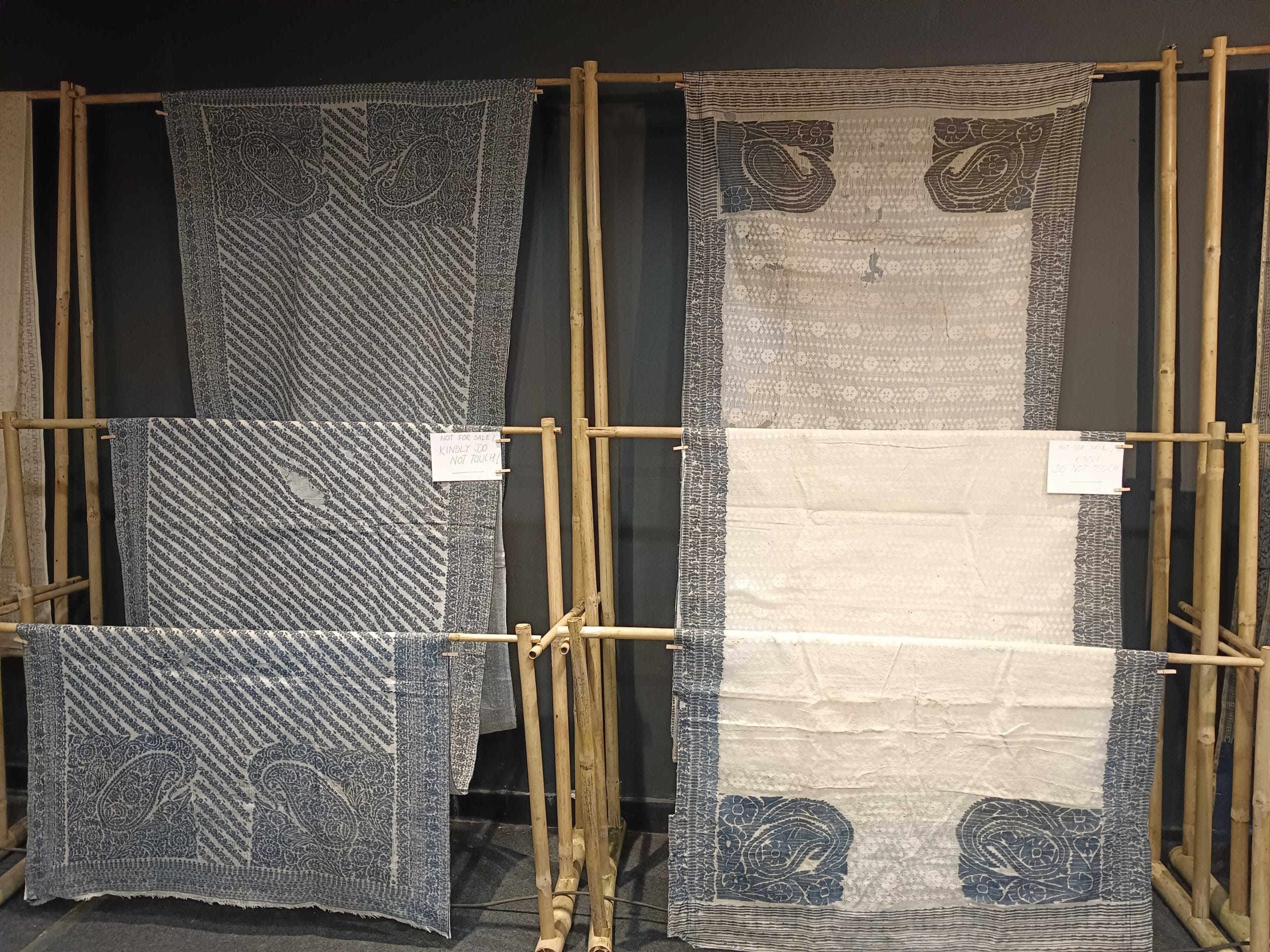 Two 150-year-old Jamdani saris, collected from Kolkata, were showcased at the event | Almina Khatoon, ThePrint