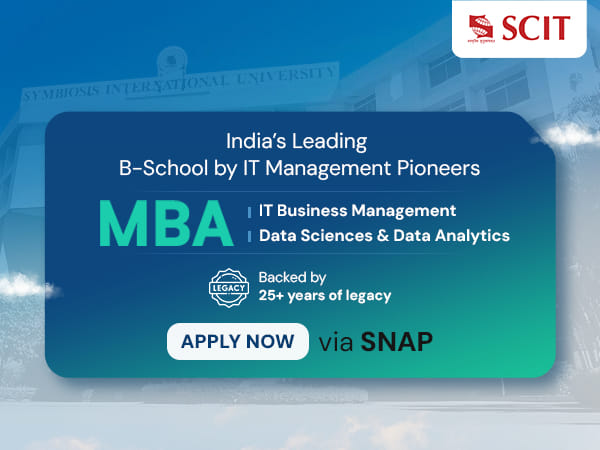 SCIT Opens Applications for 2025-27 MBA in ITBM & DSDA via SNAP