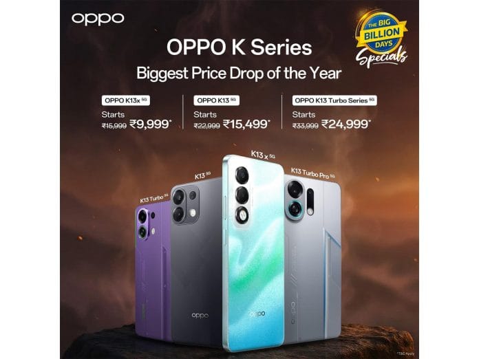 This Festive Season, Own OPPO K13x 5G -Toughest 5G Smartphone Under 10K* at ₹9,999 During the Flipkart Big Billion Day Sale