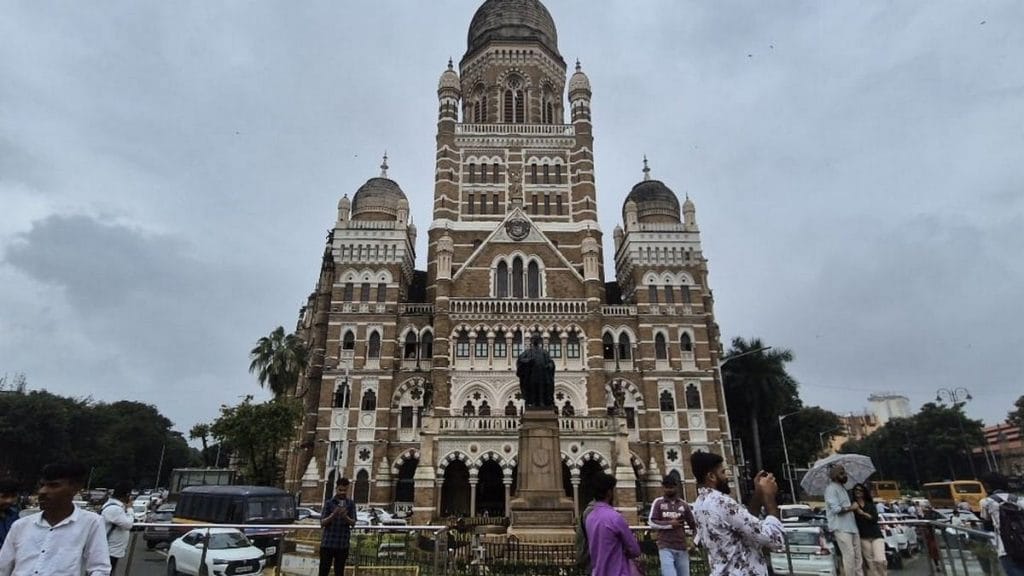 The Brihanmumbai Municipal Corporation (BMC) headquarters in south Mumbai. Elections to the civic body have been on hold since 2022 | Photo: Shubhangi Misra | ThePrint 