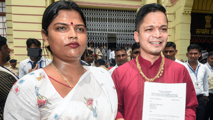 Representational image | Members of Transgender community visit during Bihar Legislative Assembly monsoon session in July 2025. | PTI