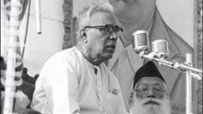 Madhukar Dattatraya Deoras, third chief of RSS | Photo: @RSSorg/X