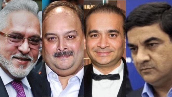 (From left to right) Vijay Mallya, Mehul Choksi, Nirav Modi and Sanjay Bhandari are among India's most wanted economic fugitives | File