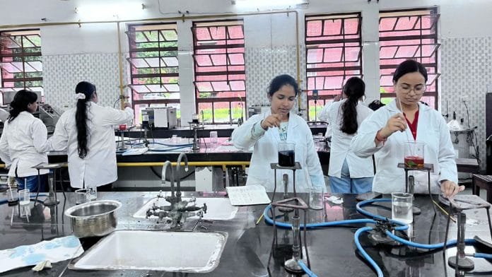 Home Science lab at Delhi’s Lady Irwin College | Fareeha Iftikhar | ThePrint
