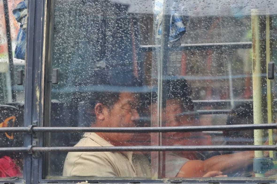 Meitei passengers in the bus at Kanglatongbi village travelling to Imphal | Praveen Jain | ThePrint