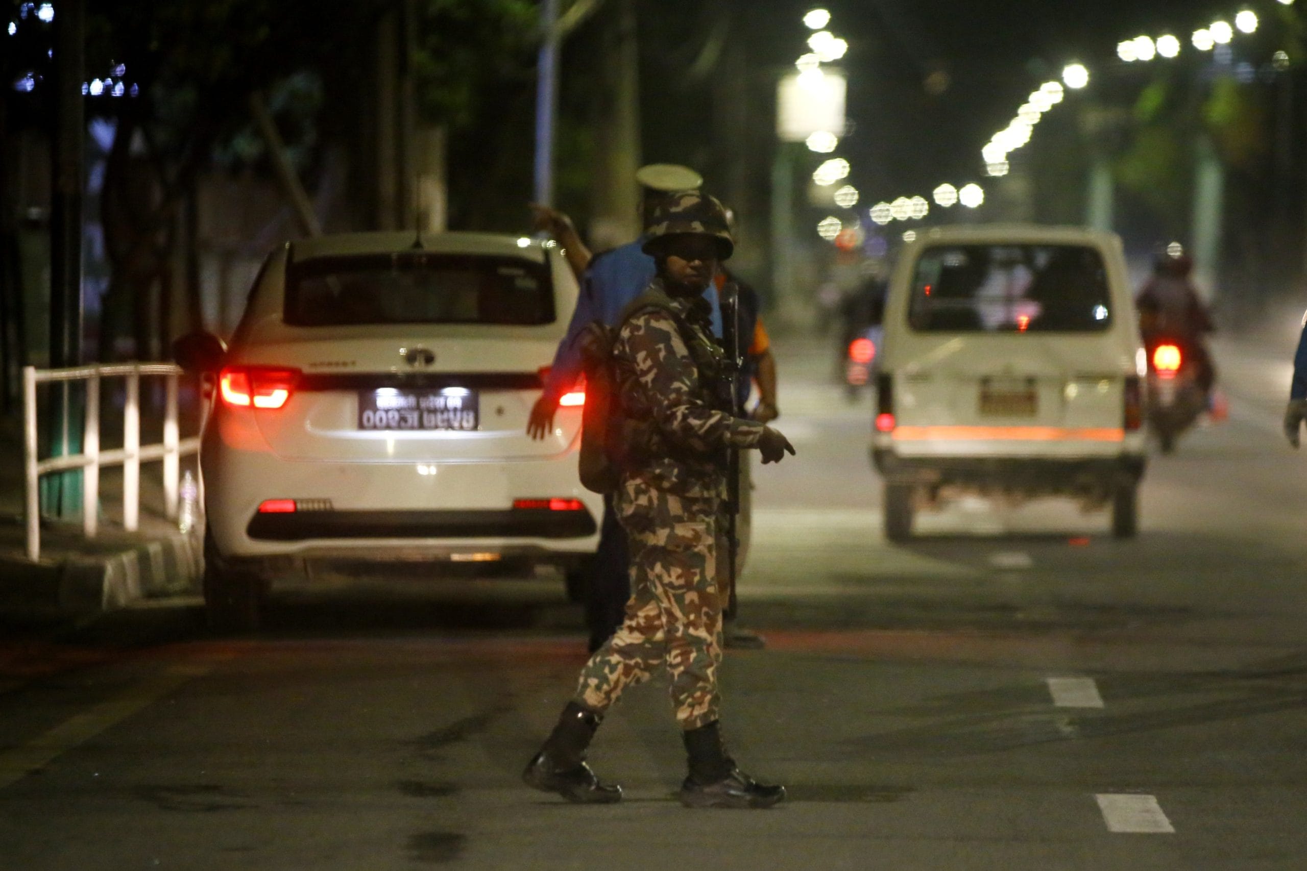 Security personnel are stationed at multiple checkpoints in the city | Manisha Mondal | ThePrint