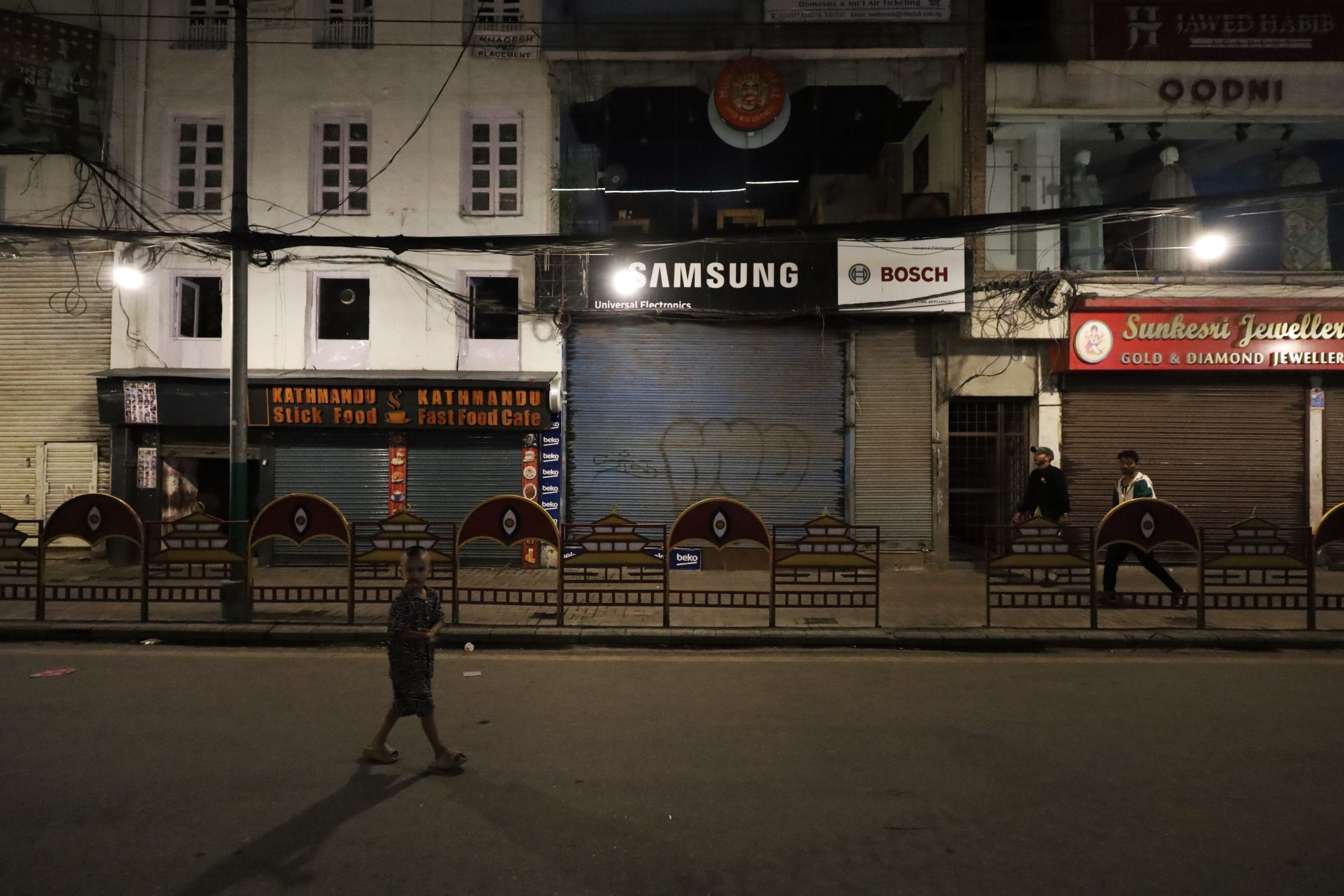 Deserted streets and limited movement on the second night of curfew in Kathmandu Valley | Manisha Mondal | ThePrint