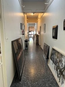 A corridor at Triveni Kala Sangam | Antara Baruah, ThePrint