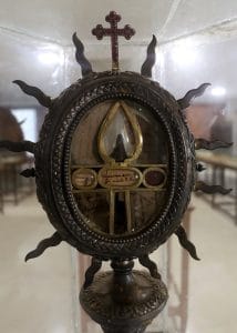 Spearhead in church museum, believed to have killed Thomas the Apostle