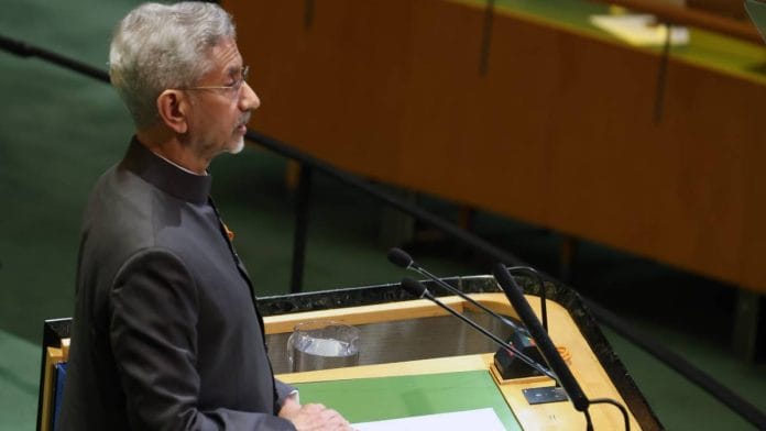 External Affairs Minister S. Jaishankar addresses the United Nations General Assembly | Photo: X/@DrSJaishankar