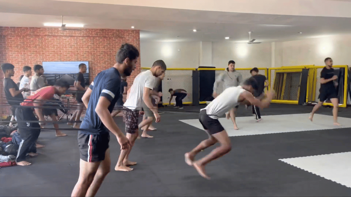 Young fighters training at Mutant MMA run by Angad Bisht. | Angad Bisht