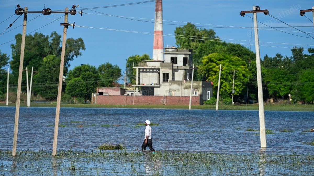 Farmland have been flooded, with farmers now asking for govt compensation. | ThePrint | Suraj Singh Bisht