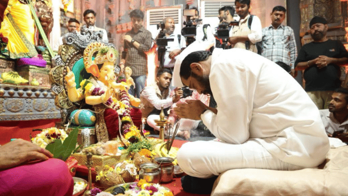Maharashtra Deputy CM Eknath Shinde was at his village in Satara for Ganapati celebrations over the weekend | X/@mieknathshinde