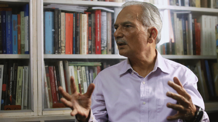 Former Nepal prime minister Baburam Bhattarai during an interview with ThePrint. | Manisha Mondal/ThePrint