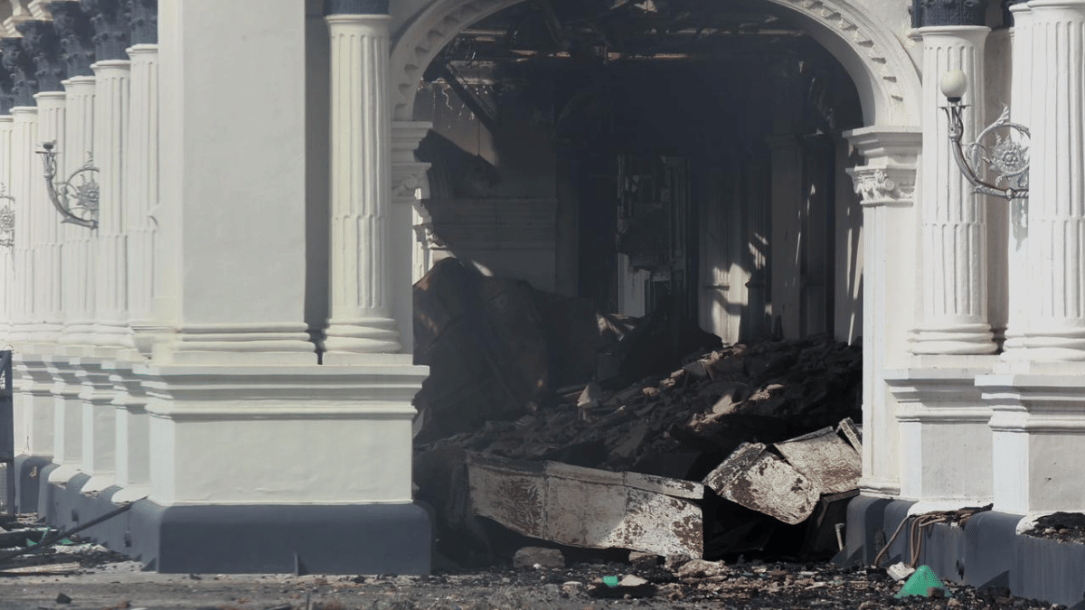 Work is already on to assess the extent of the damage at Singha Durbar | Manisha Mondal | ThePrint