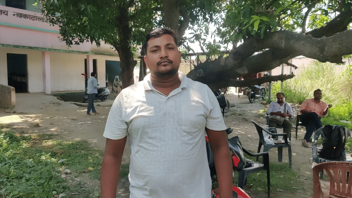 Abhishek Kushwaha, resident of Nauka Tola, is among 124 voters whose names have been struck off electoral rolls as they have been declared 'dead'.| Sourav Roy Barman/ThePrint