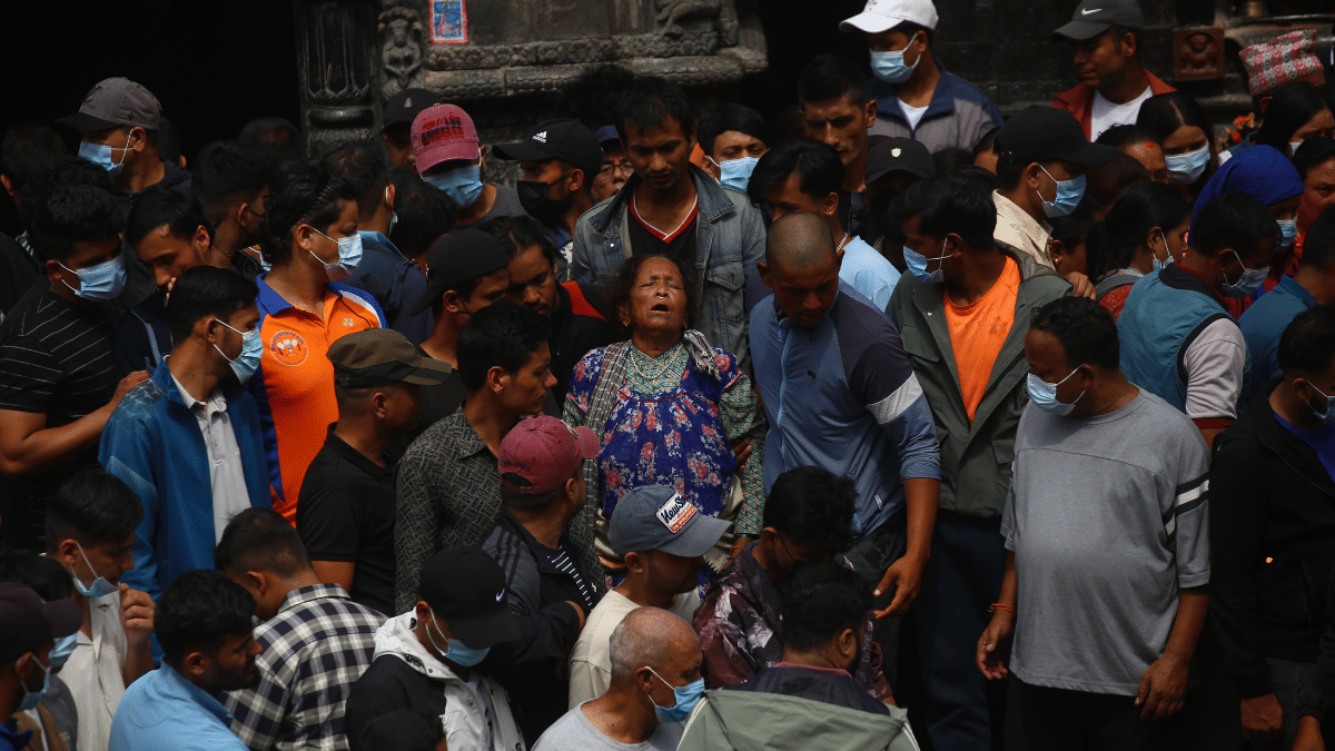 Bhimraj Dhami's wailing mother. The 28-year-old he was the youngest son the family, married a year ago. | Manisha Mondal/ThePrint
