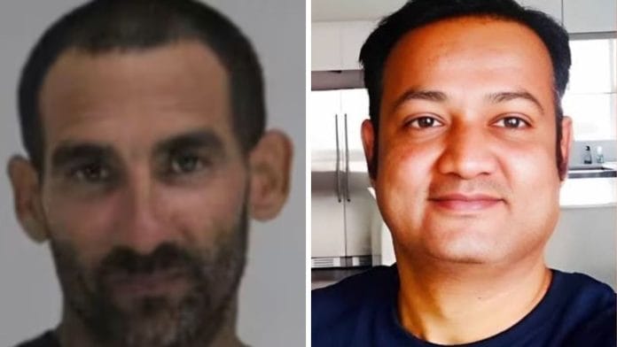 From left: The accused, Yordanis Cobos-Martinez & Chandra Nagamallaiah, the victim | Source: X