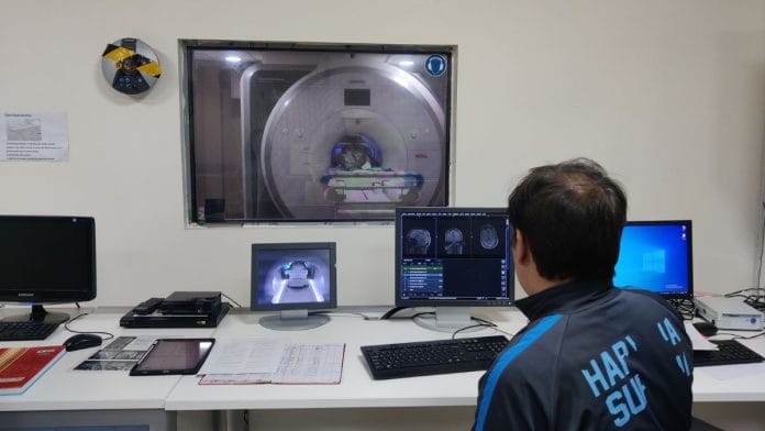 The MRI room at the National Brain Research Centre (NBRC) | Photo: Akanksha Mishra, ThePrint