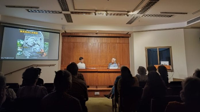 Art historian Akshay Tankha from the University of Washington in conversation with Annapurna Garimella at IIC | Akanksha Mishra, ThePrint