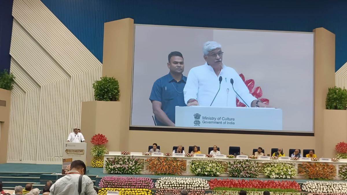 Union culture minister Gajendra Singh Shekhawat at Vigyan Bhawan | Krishan Murari, ThePrint