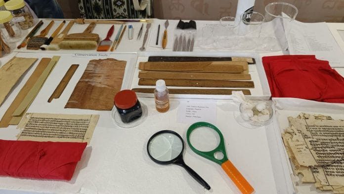 Manuscripts on display at Vigyan Bhawan | Krishan Murari, ThePrint