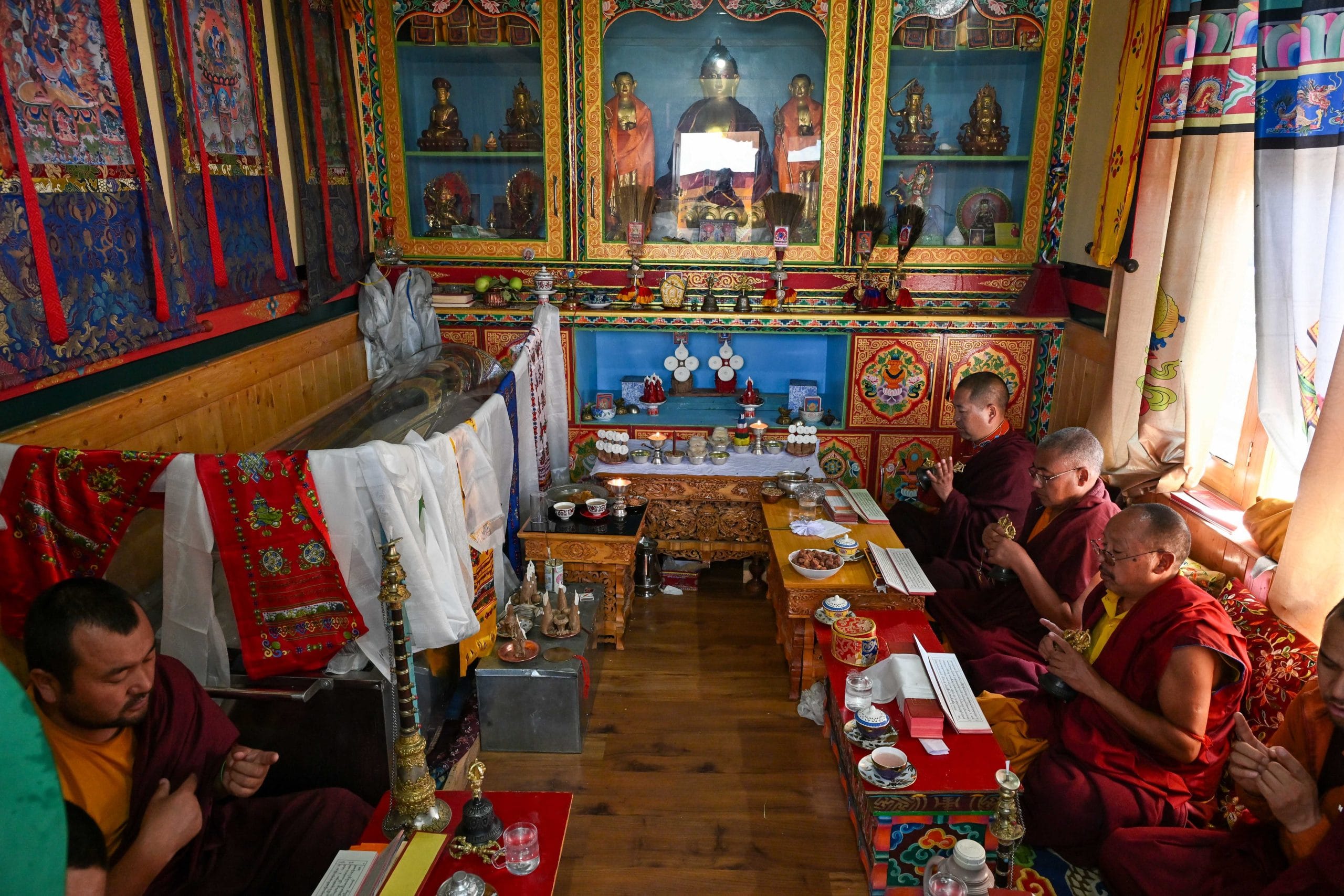 Buddhist monks pray for Tsewang Tharchin's soul | Suraj Singh Bisht | ThePrint