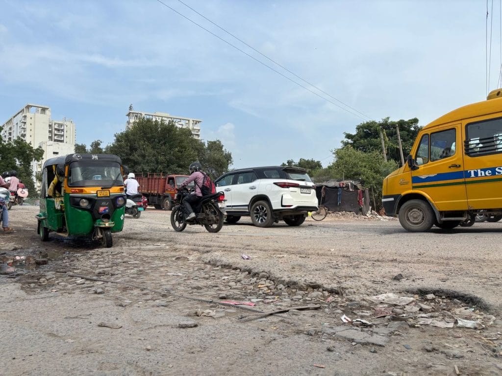 Potholes in India