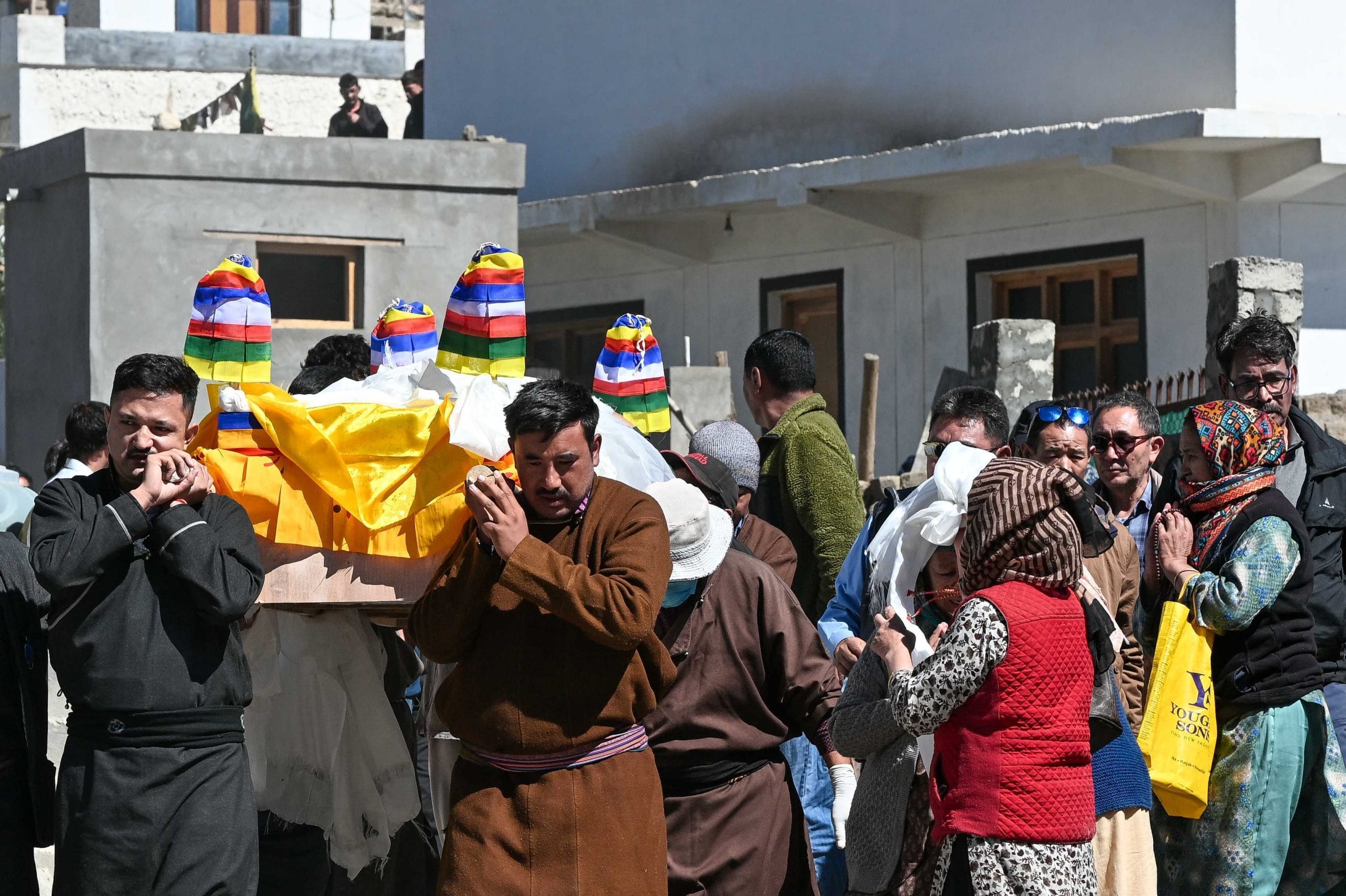 At the funeral procession of killed Ladakh youth, Stanzin Namgyal | Suraj Singh Bisht | ThePrint