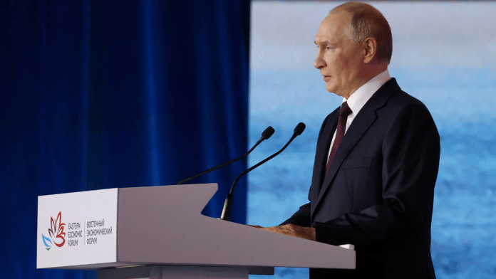 Russia's President Vladimir Putin delivers a speech during a plenary session of Eastern Economic Forum in Vladivostok, Russia, September 5, 2025 | Reuters