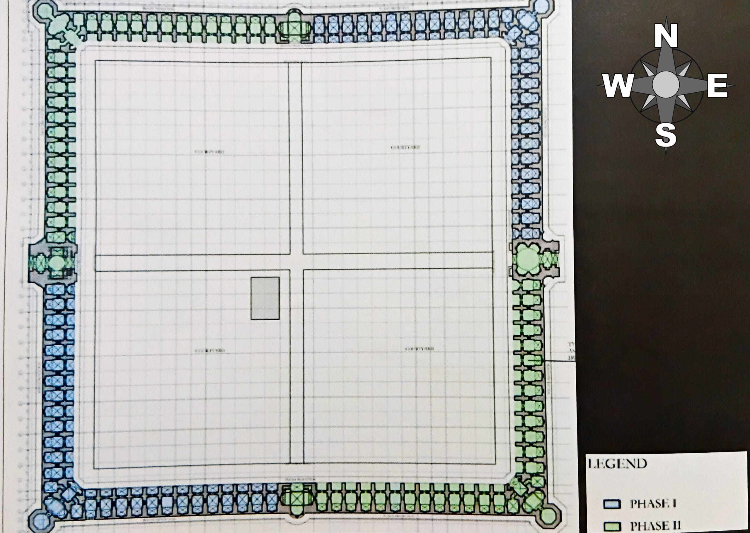 Phase 1 and 2 of the AKTC's conservation plans for Azimganj Serai | Photo: AKTC