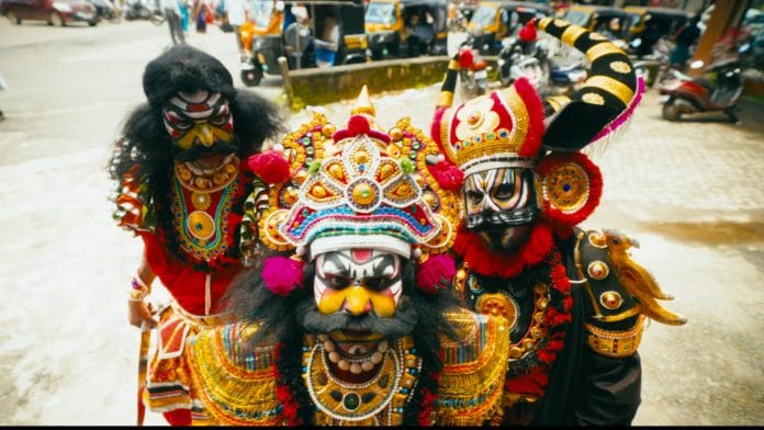 The film was shot in four days, with all festival visuals captured in real time during the actual celebrations | By special arrangement