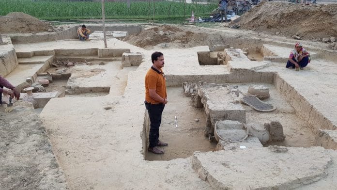 An excavation site in Sinauli, Uttar Pradesh | Archaeological Survey of India